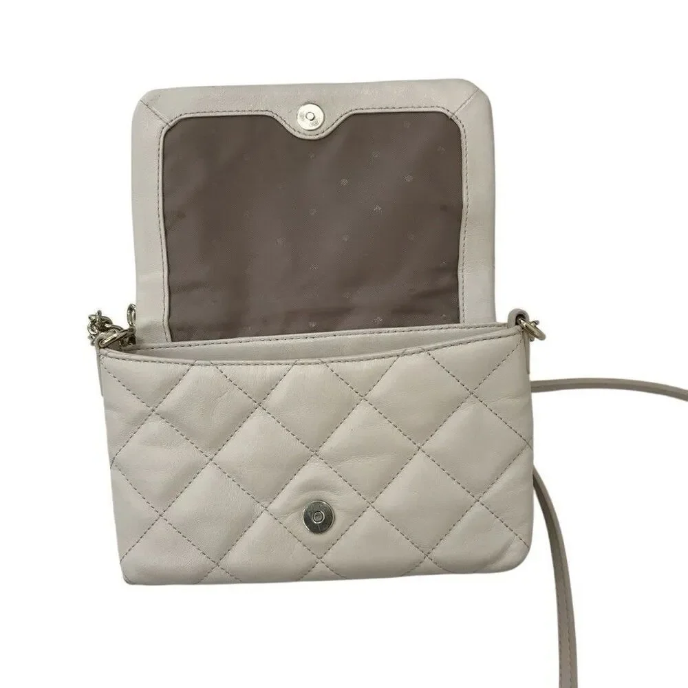 Kate Spade NY Emerson Place Mini Vivenna Nude Quilted Leather Crossbody Bag